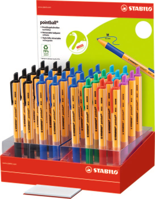 EXPOSITOR 32 BOLIGRAFO STABILO POINTBALL | 32 UNIDADES | (STABILO)