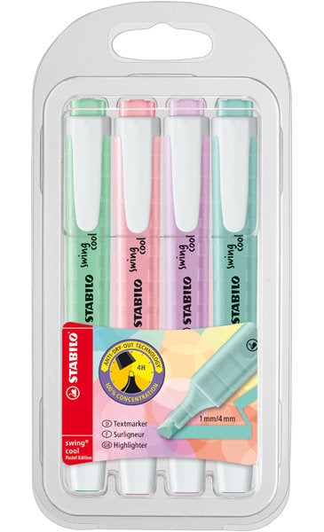 Marcador Stabilo Swing Cool Pastel 4 Colores | Stabilo | Pack 1 Unidades Imagen principal del producto