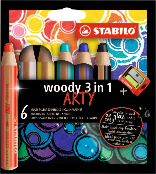 Stabilo Woody Estuche Arty con Afilalapices
