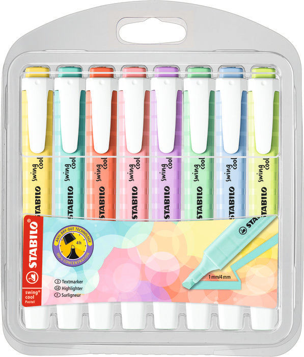 Marcador Stabilo Swing Cool Pastel 8 Colores | Stabilo | Pack 1 Unidades Imagen principal del producto