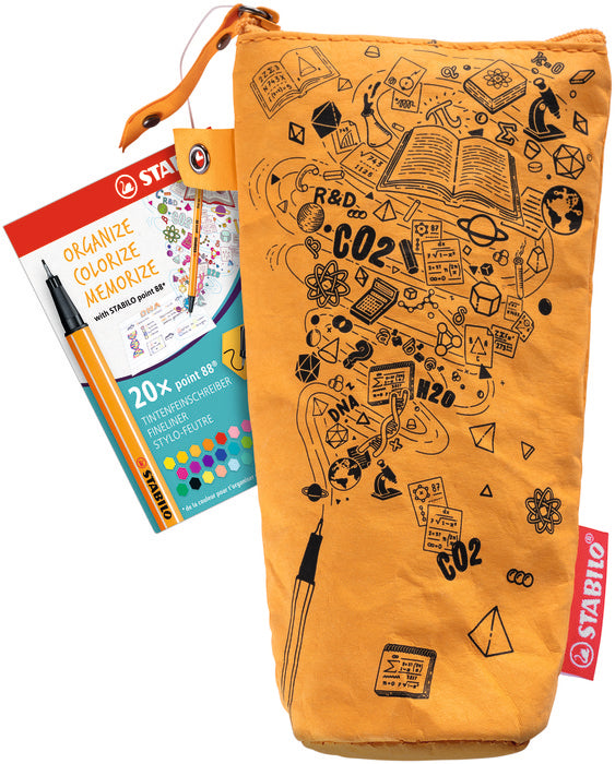 Estuche de papel lavable 20 stabilo point 88 colores surtidos