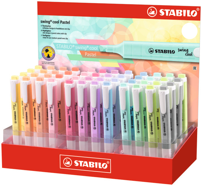 Expositor 48 Marcadores Stabilo Swing Cool Pastel | Stabilo | Pack 48 Unidades Imagen principal del producto