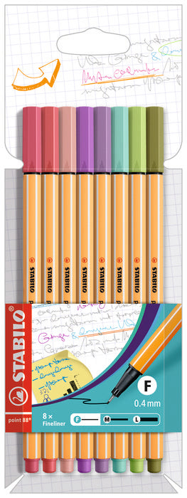 Rotulador Stabilo Point 88 Estuche De 8 Nuevos Colores | Stabilo | Pack 1 Unidades Imagen principal del producto
