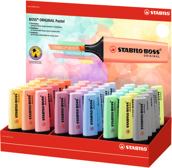 Expositor 45 Marcador Stabilo Boss Original Pastel | Stabilo | Pack 45 Unidades Imagen principal del producto