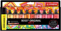 Marcadores fluorescentes Stabilo Boss Arty Pastel Colores Cálidos