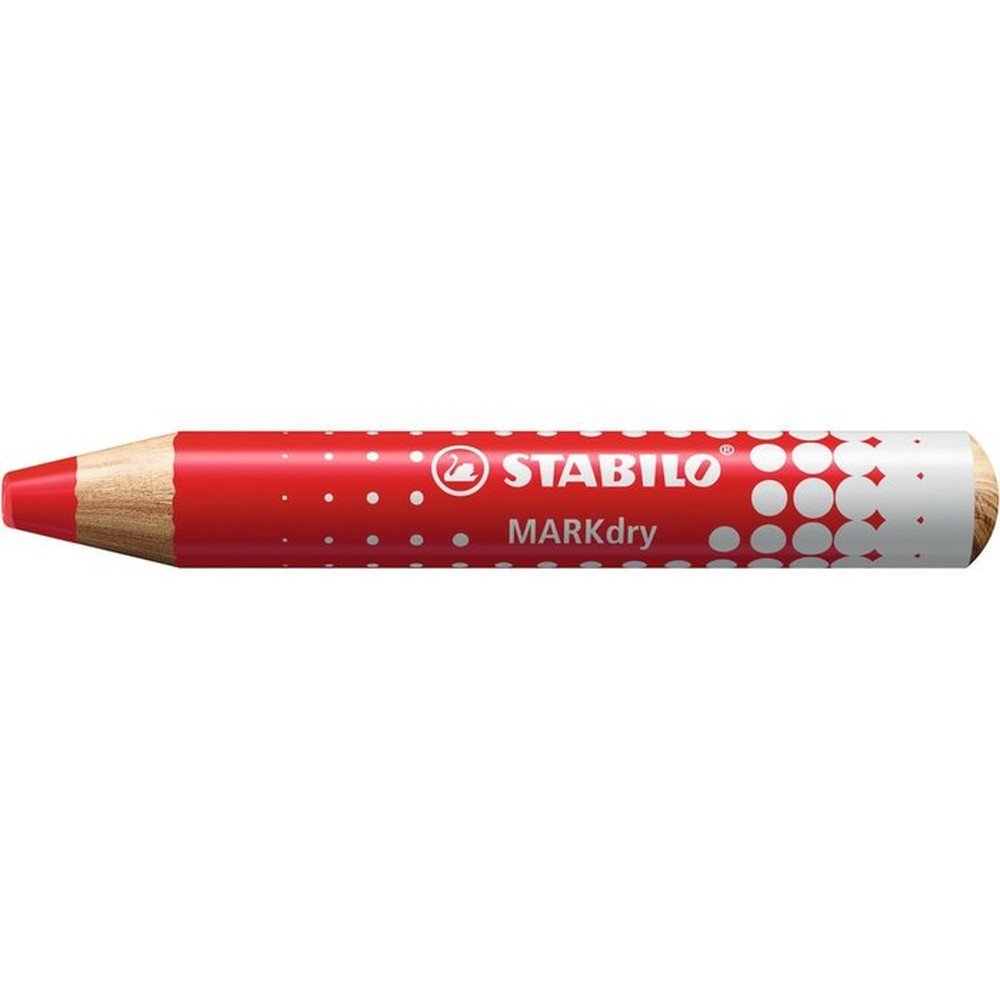 Lápiz Stabilo Markdry Pizarra Blanca Rojo