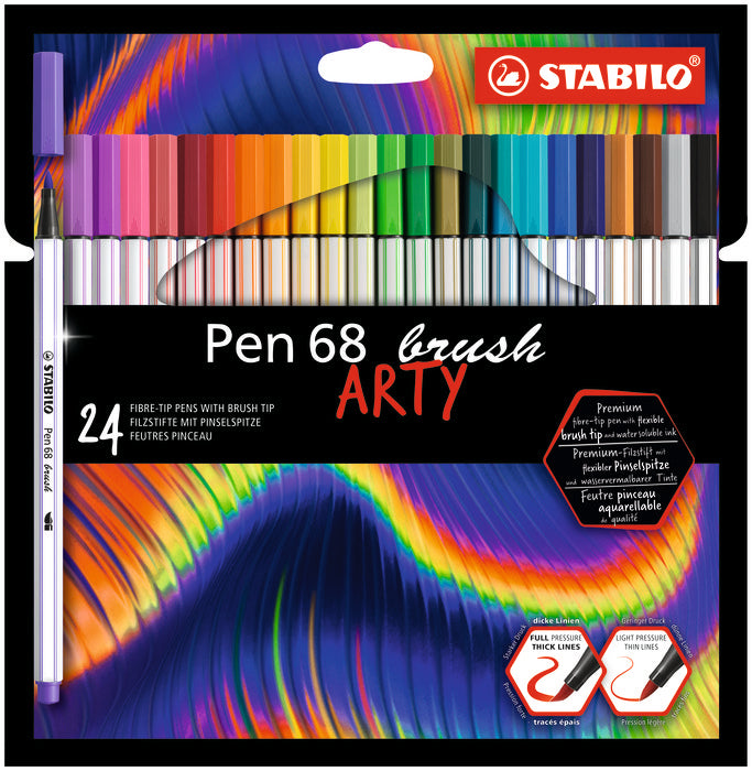 Rotulador Stabilo Pen 68 Brush Arty Estuche De 24 Unidades | Stabilo | Pack 1 Unidades Imagen principal del producto