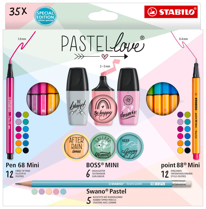 Set Mixto Mini World Pastel Love Stabilo Imagen principal del producto