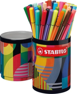 Rotulador fibra Stabilo 68 colores lata metal Imagen principal del producto