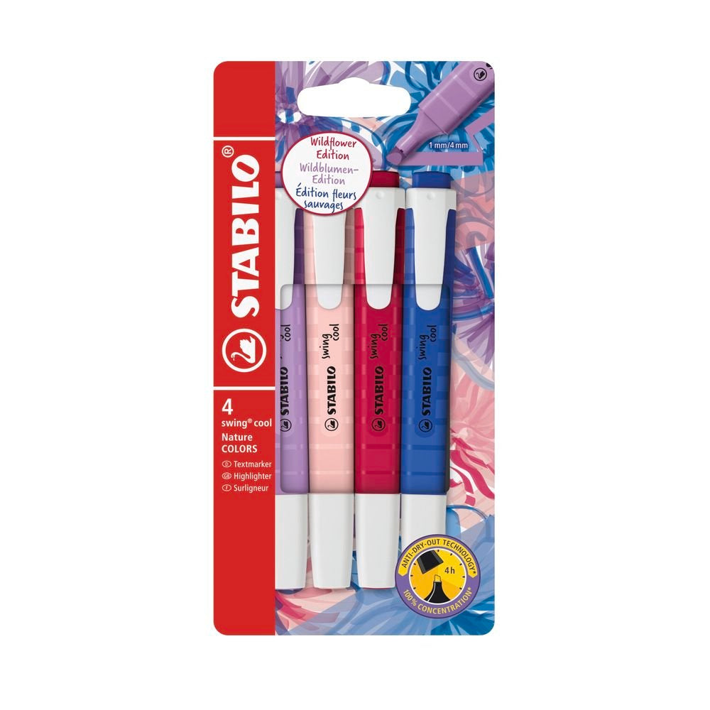 Marcador Stabilo Swing Cool Wildflower blister 4 colores Imagen principal del producto