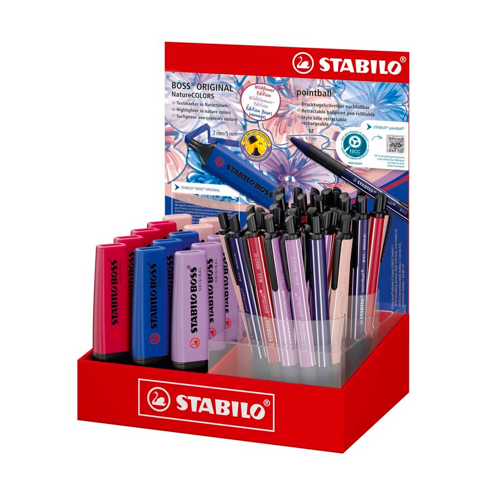 Expositor Stabilo Naturecolors Wildflower Pointball y Boss Imagen principal del producto