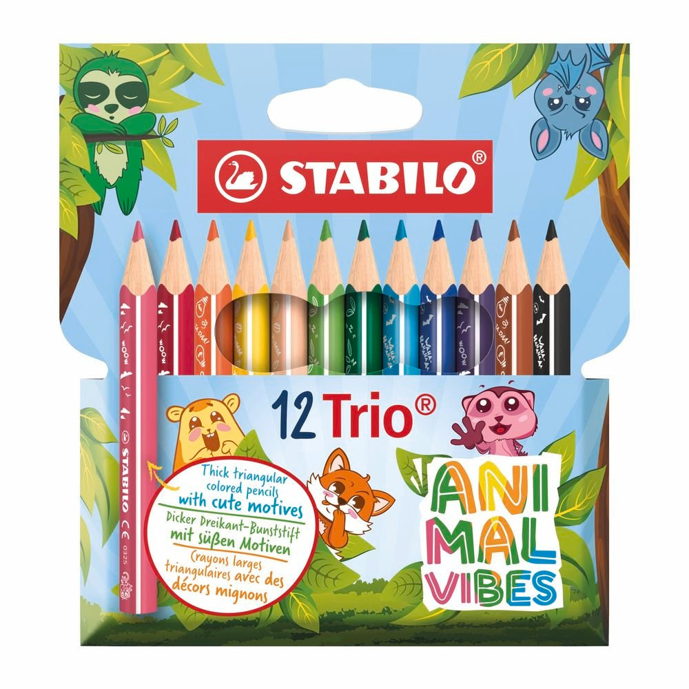 Lápiz Stabilo Trio Thick Short 12 Colores Surtidos Imagen principal del producto
