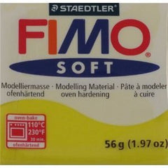 PASTILLA 57GRS FIMO SOFT AMARILLO LIMON | 6 UNIDADES | (FIMO)