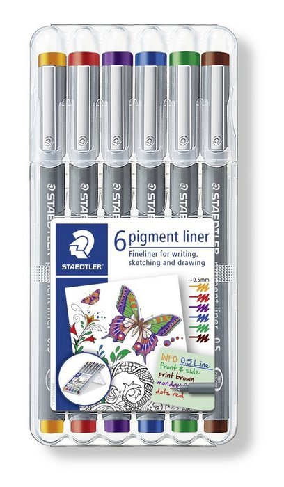 Estuche 6 Rotuladores Calibrados 0,5 mm Colores Surtidos Staedtler