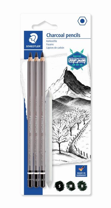 LAPIZ MARS LUMOGRAPH STAEDTLER CHARCOAL 100C 4 UDS | 1 UNIDADES | (STAEDTLER) Imagen principal del producto
