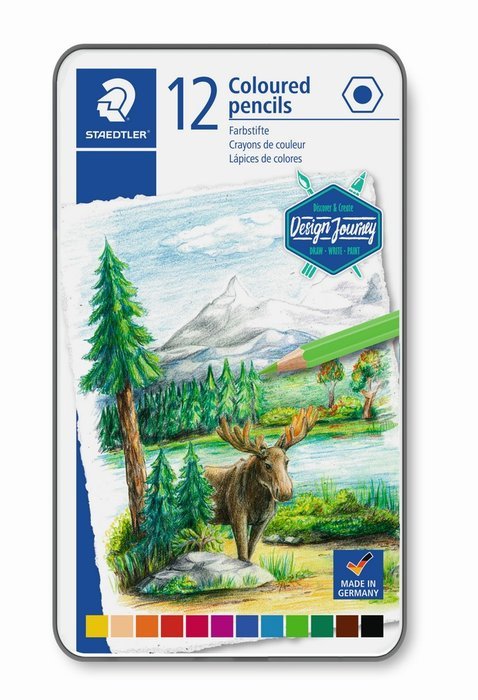 Lápiz Staedtler 146C 12 Colores Surtidos Estuche Metal Imagen principal del producto