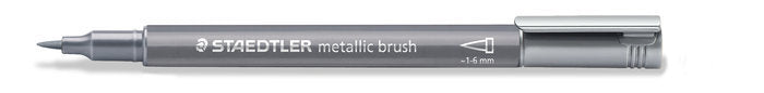 Marcador Staedtler Metallic Brush Plata Imagen principal del producto