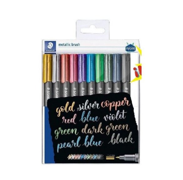 Marcador Staedtler Metallic Brush 8321 10 Uds Surtidas | Staedtler | Pack 1 Unidades Imagen principal del producto
