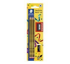 LAPIZ NORIS 120/2 HB BLISTER 3 UDS + AFILALAPIZ + GOMA | 10 UNIDADES | (STAEDTLER) Imagen principal del producto