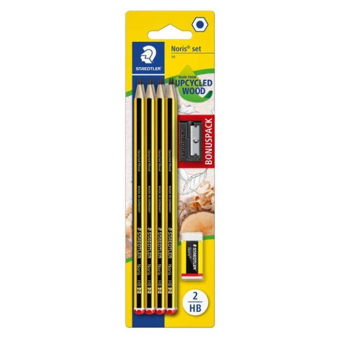 LAPIZ NORIS 120/2 HB BLISTER 8 UDS + AFILALAPIZ + GOMA | 1 UNIDADES | (STAEDTLER) Imagen principal del producto
