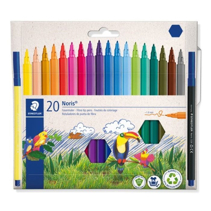 Rotulador Noris Club 326 C20 20 Unidades Surtidas | Staedtler | Pack 1 Unidades Imagen principal del producto