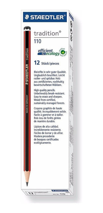 LAPIZ TRADITION 110 2H | 12 UNIDADES | (STAEDTLER)