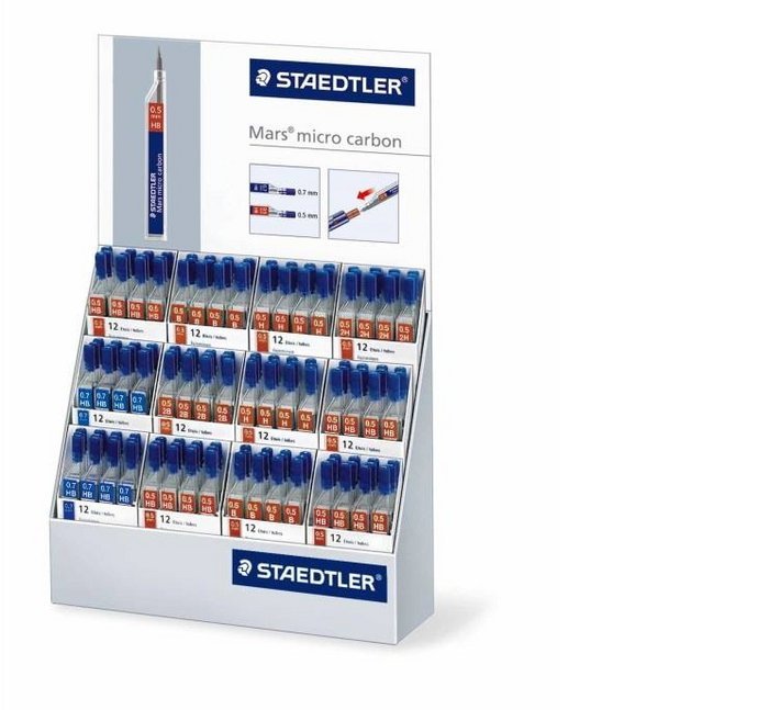 Expositor 144 Tubos Minas 0,5mm Mars Micro Carbon STAEDTLER Imagen principal del producto