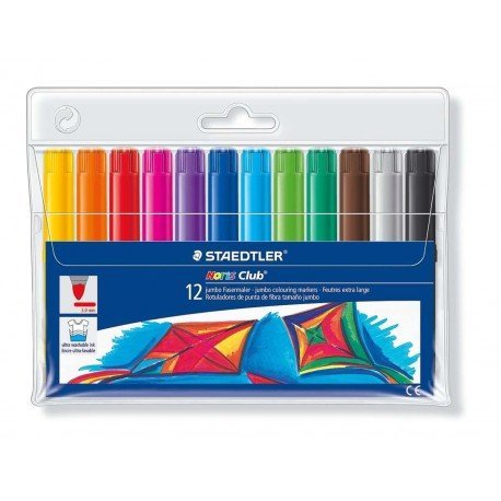 ROTULADOR NORIS CLUB 340 JUMBO CAJA 12 ROTULADORES GRUESOS Imagen principal del producto