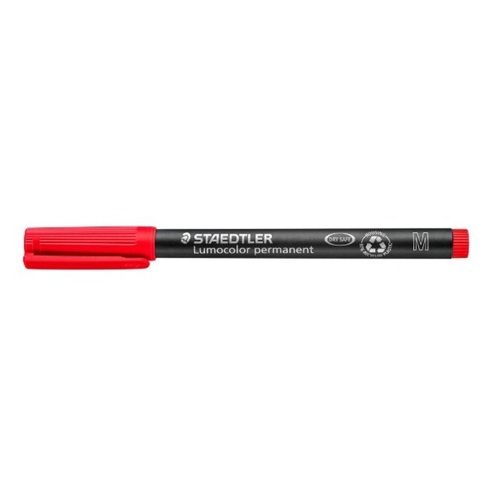Rotulador Lumocolor 317 Medio Rojo | Staedtler | Pack 10 Unidades Imagen principal del producto