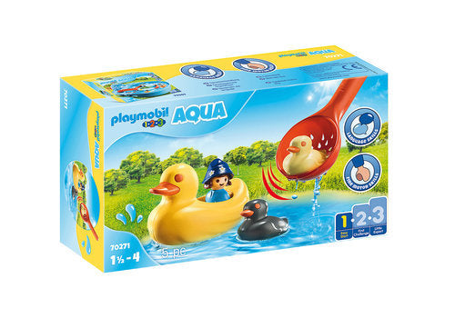 Familia de Patos de Playmobil para Juegos Educativos