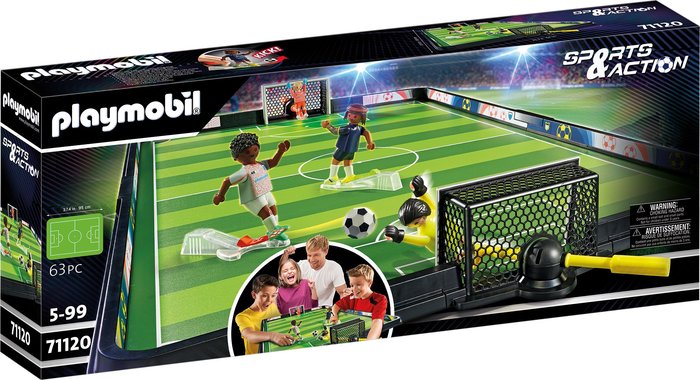 Playmobil Campo de Fútbol Juego de Construcción y Manualidades