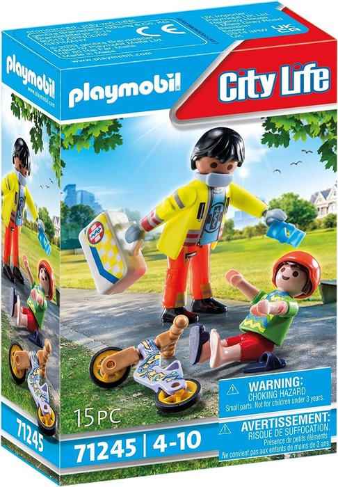 Paramedico con Paciente Playmobil Juego Educativo Marca Playmobil Imagen principal del producto