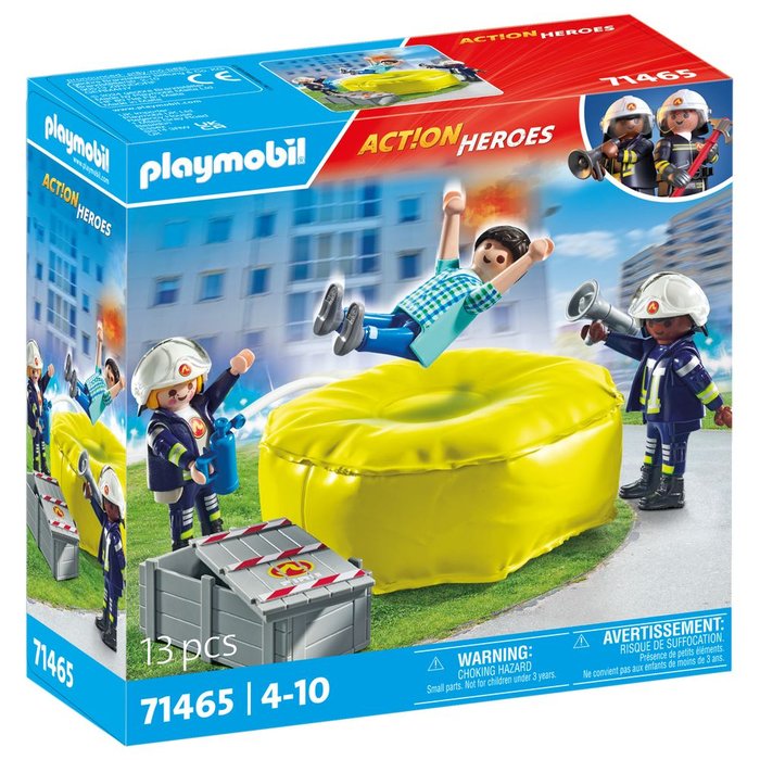 PLAYMOBIL BOMBEROS CON COLCHONETA | PLAYMOBIL, S,A, | 1 UNIDAD | 4008789714657