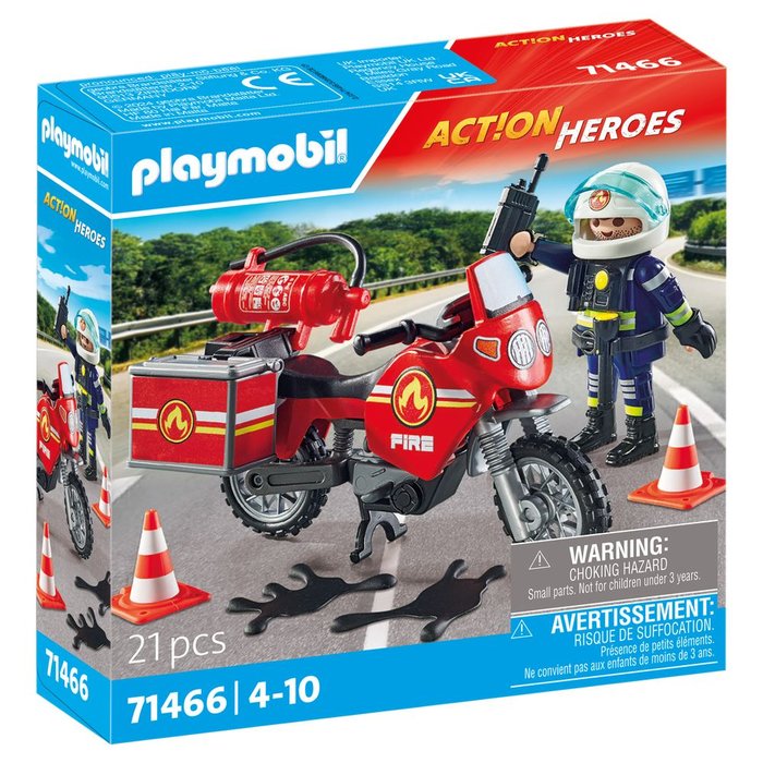 PLAYMOBIL MOTO DE BOMBEROS | PLAYMOBIL, S,A, | 1 UNIDAD | 4008789714664