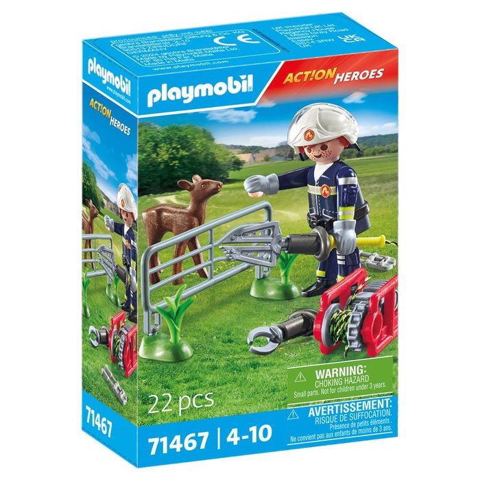 PLAYMOBIL MISION BOMBEROS: RESCATE DE ANIMAL | PLAYMOBIL, S,A, | 1 UNIDAD | 4008789714671