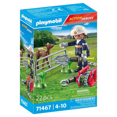PLAYMOBIL MISION BOMBEROS: RESCATE DE ANIMAL | PLAYMOBIL, S,A, | 1 UNIDAD | 4008789714671