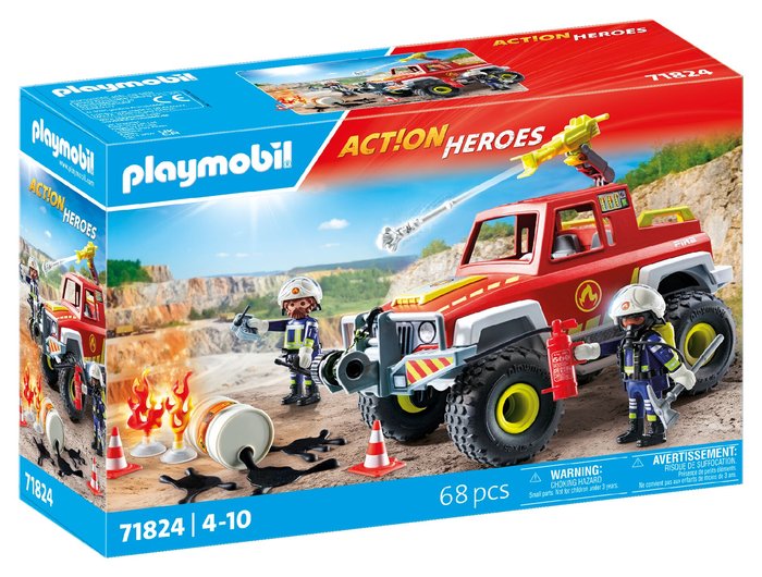 Camión de Bomberos Playmobil Sólido y Detallado