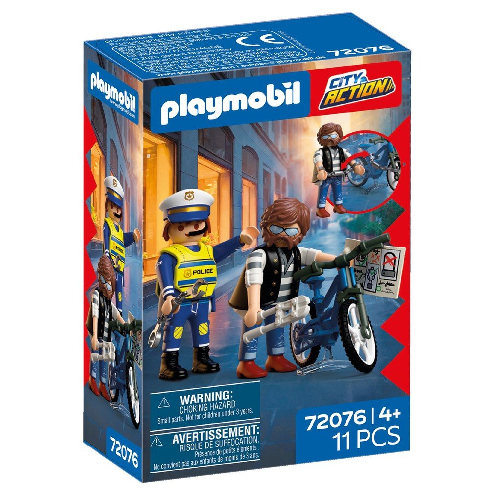 Playmobil Robo de Bicicleta Juguete para niños a partir de 4 años