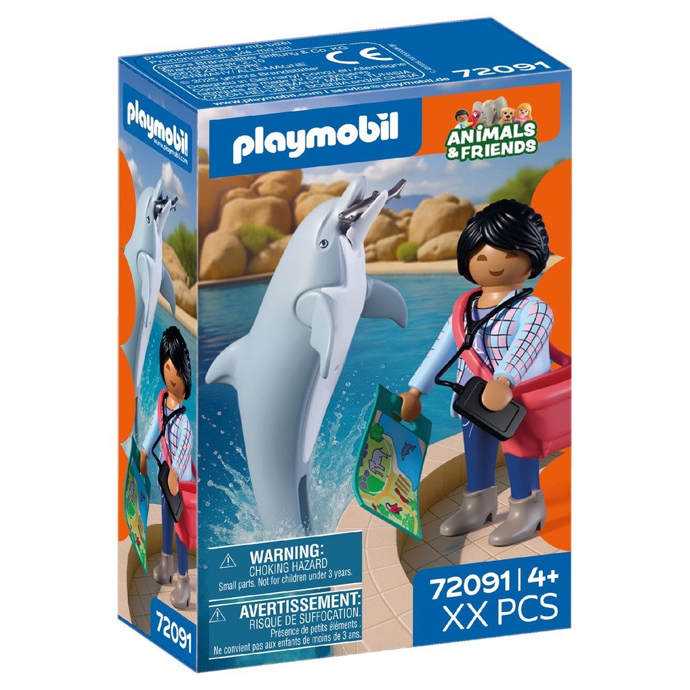 Playmobil Zoo Delfín y Visitante Juguete
