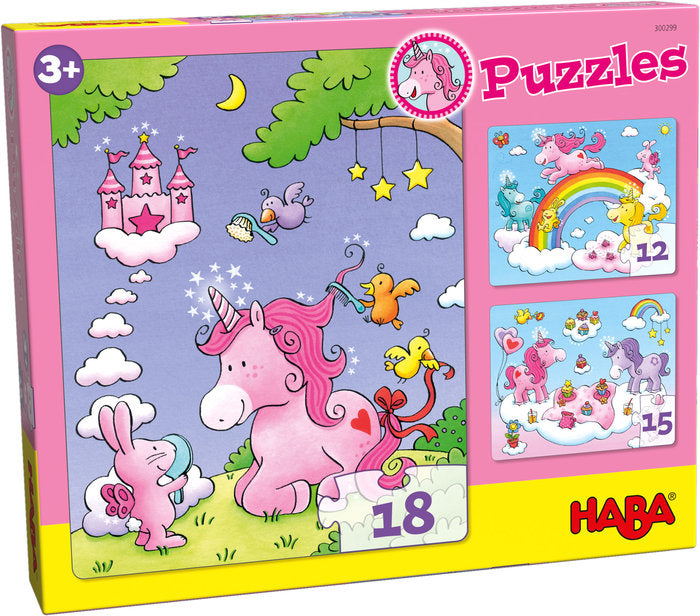 PUZZLES HABA UNICORNIO DESTELLO EVOLUTIVOS | HABA | 1 UNIDAD | 4010168209944 Imagen principal del producto