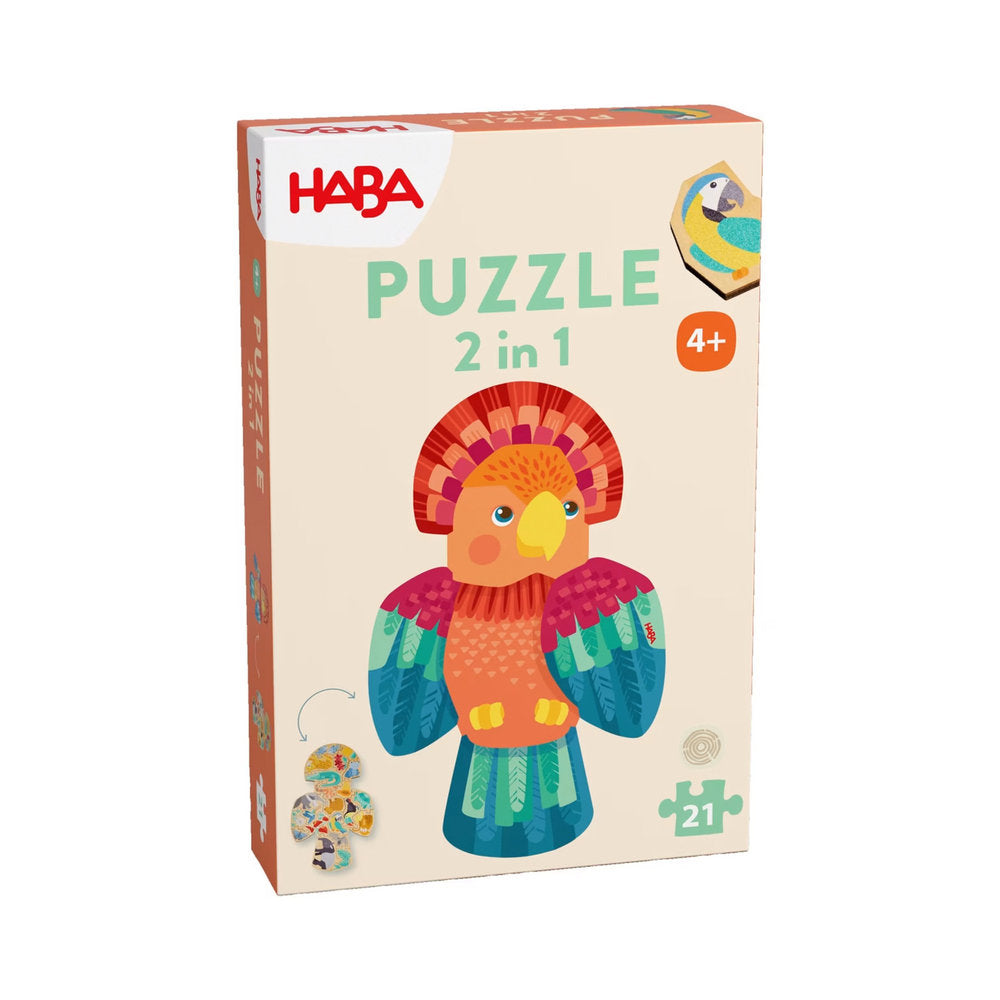 Juego Haba Puzzle 2 en 1 Papagayo HABA