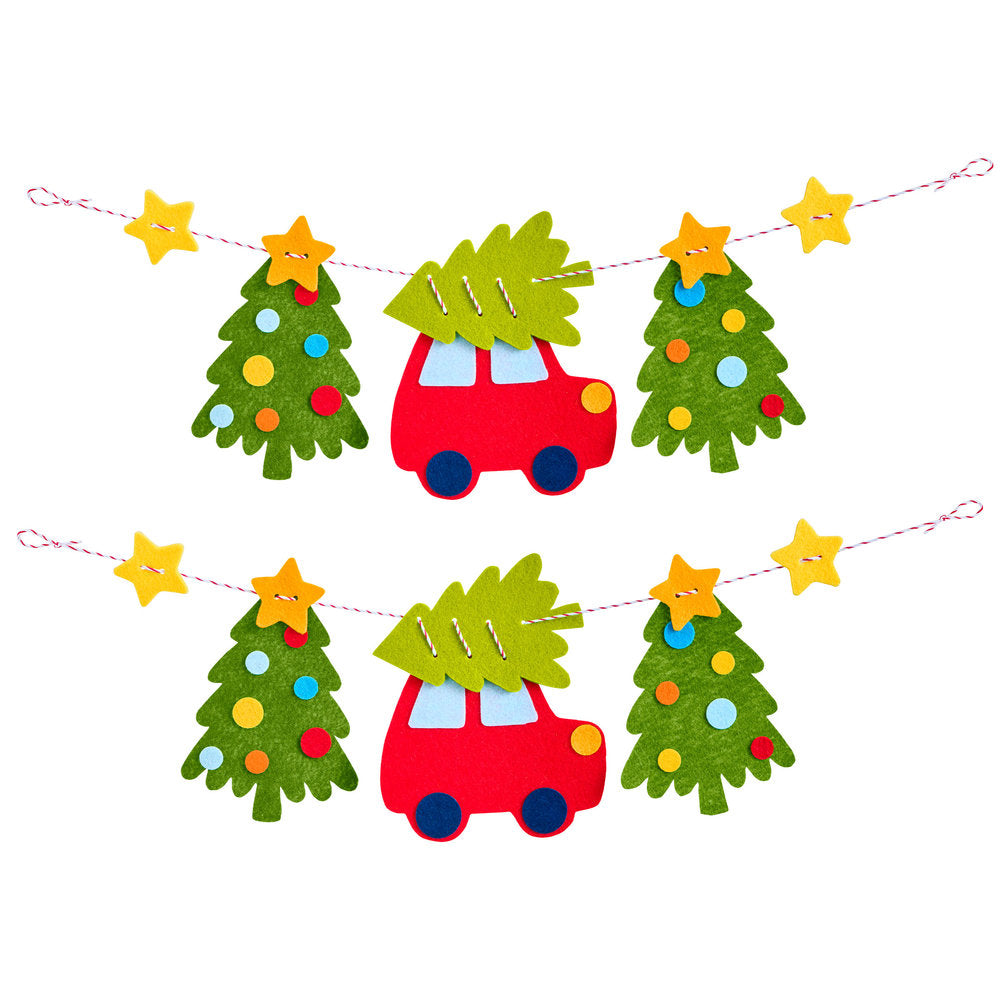 Set Creativo Aprender a Enhebrar Guirnalda Viaje Navideño HABA Imagen principal del producto