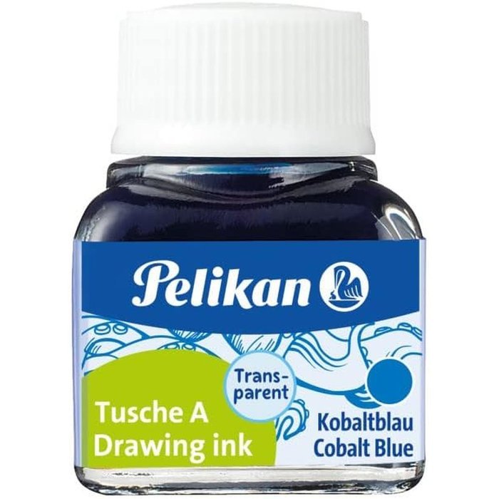 TINTA CHINA PELIKAN 523 10ML Nº 8 AZUL COBALTO | 10 UNIDADES | (PELIKAN, S,A,) Imagen principal del producto