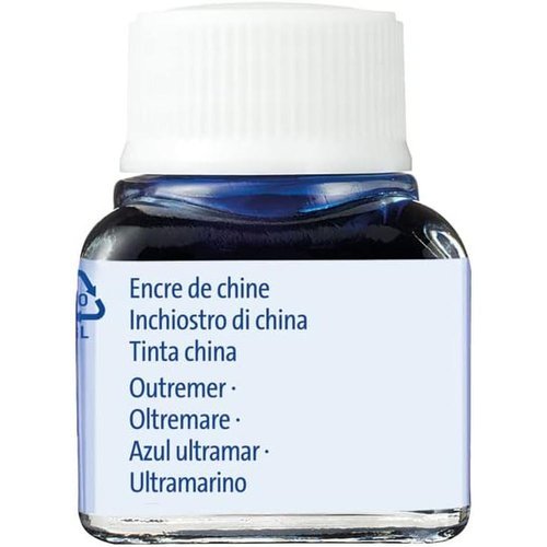 TINTA CHINA PELIKAN 523 10ML Nº 9 AZUL ULTRAMAR | 10 UNIDADES | (PELIKAN, S,A,) Imagen principal del producto