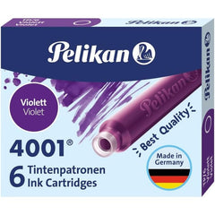 CARTUCHO TINTA PELIKAN 4001 TP6 VIOLETA | 10 UNIDADES | (PELIKAN, S,A,)