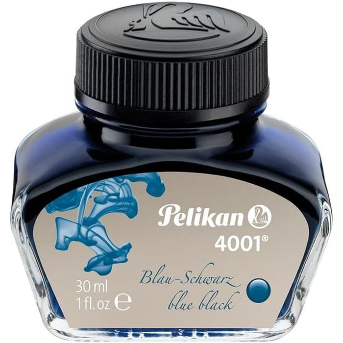 TINTERO PELIKAN 4001 30ML AZUL NEGRO | 1 UNIDADES | (PELIKAN, S,A,)