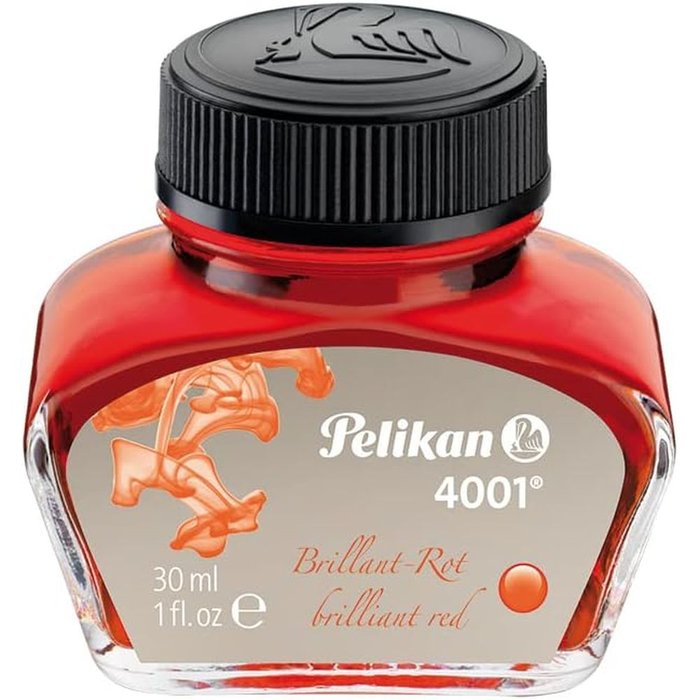 TINTERO PELIKAN 4001 30ML ROJO | 1 UNIDADES | (PELIKAN, S,A,)