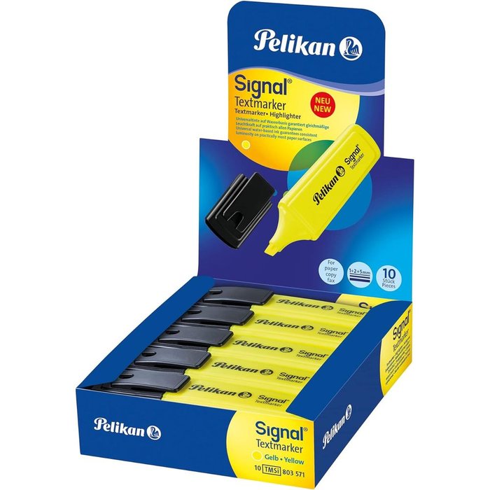 Marcador Pelikan Signal Amarillo Fluor | Pelikan, S,A, | Pack 10 Unidades Imagen principal del producto
