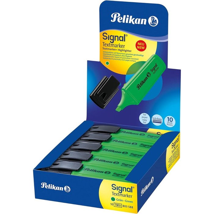 Marcador Pelikan Signal Verde Fluor | Pelikan, S,A, | Pack 10 Unidades