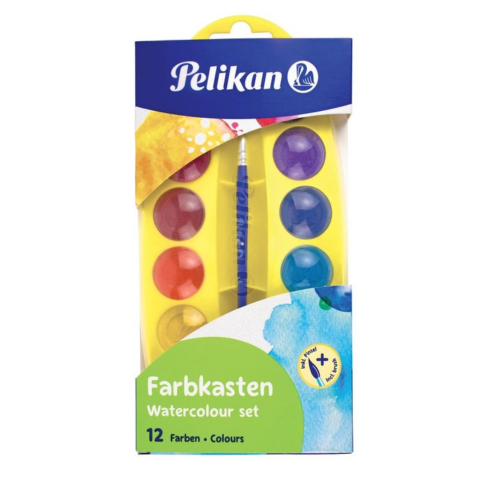 Acuarela Pelikan Junior Pincel 12 Colores Imagen principal del producto